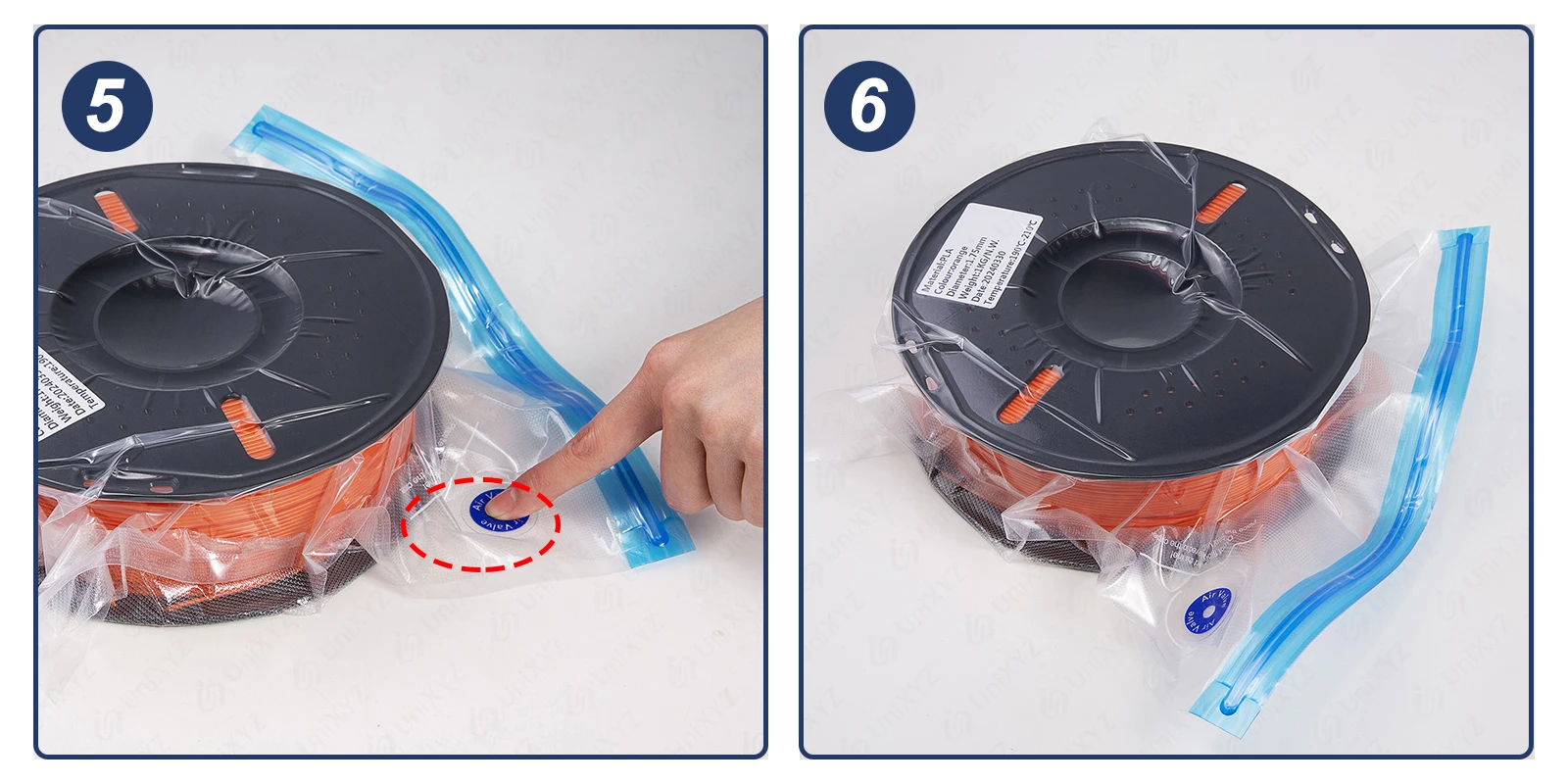 3D Printer Filament Storage Bag PLA Filament Vacuum Bag Dryer Safekeep Humidity Resistant Sealing Bags Keep Filament Dry Sealed