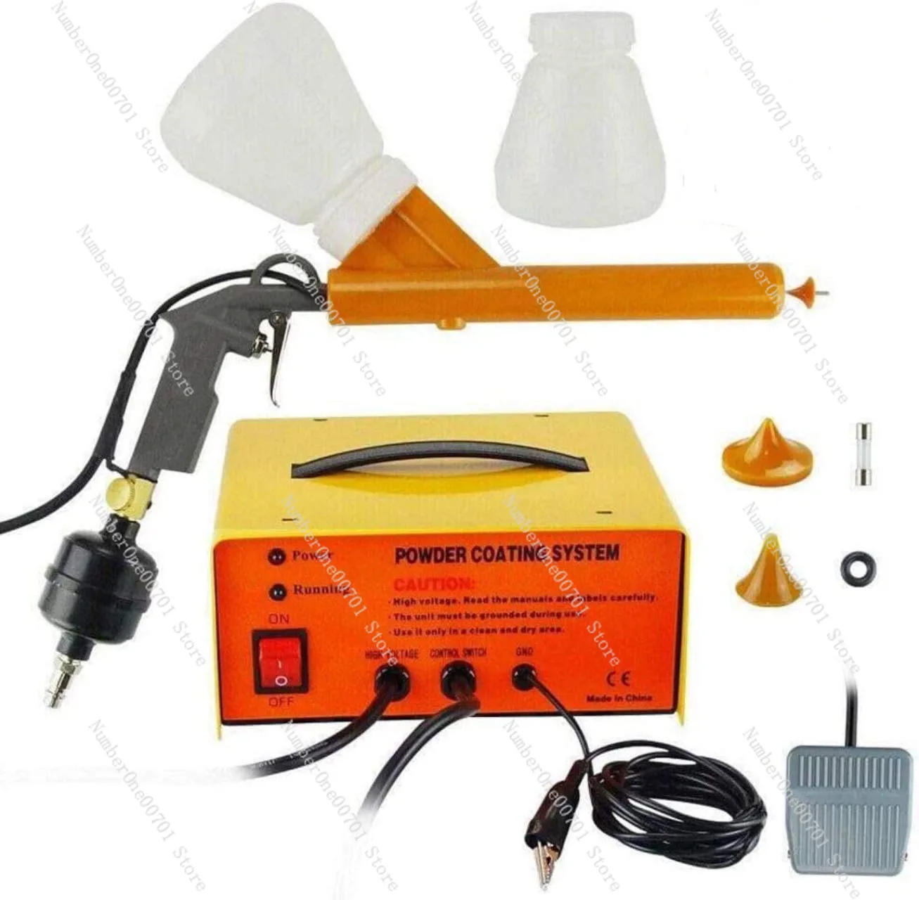 Low Price Electrostatic Powder Coating Machine for Construction Industries Metal Painting Equipment Engine Featuring Spray Gun