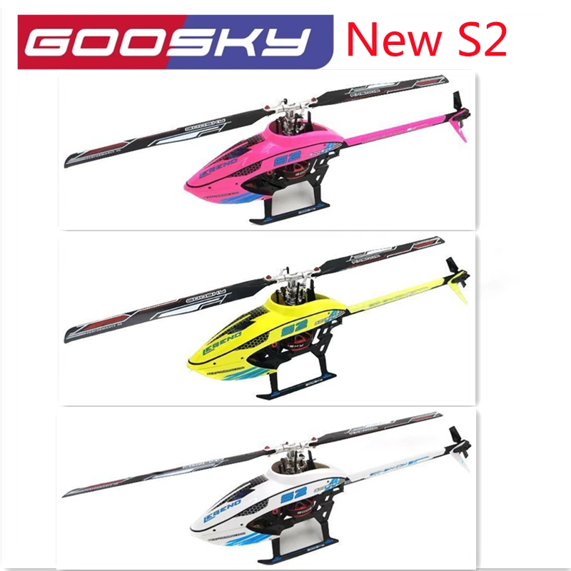 In Stock 2023 New GOOSKY S2 BNF 3D RC Helicopter 6CH 3D Flybarless Dual Brushless Motor Direct-Drive RC Helicopter