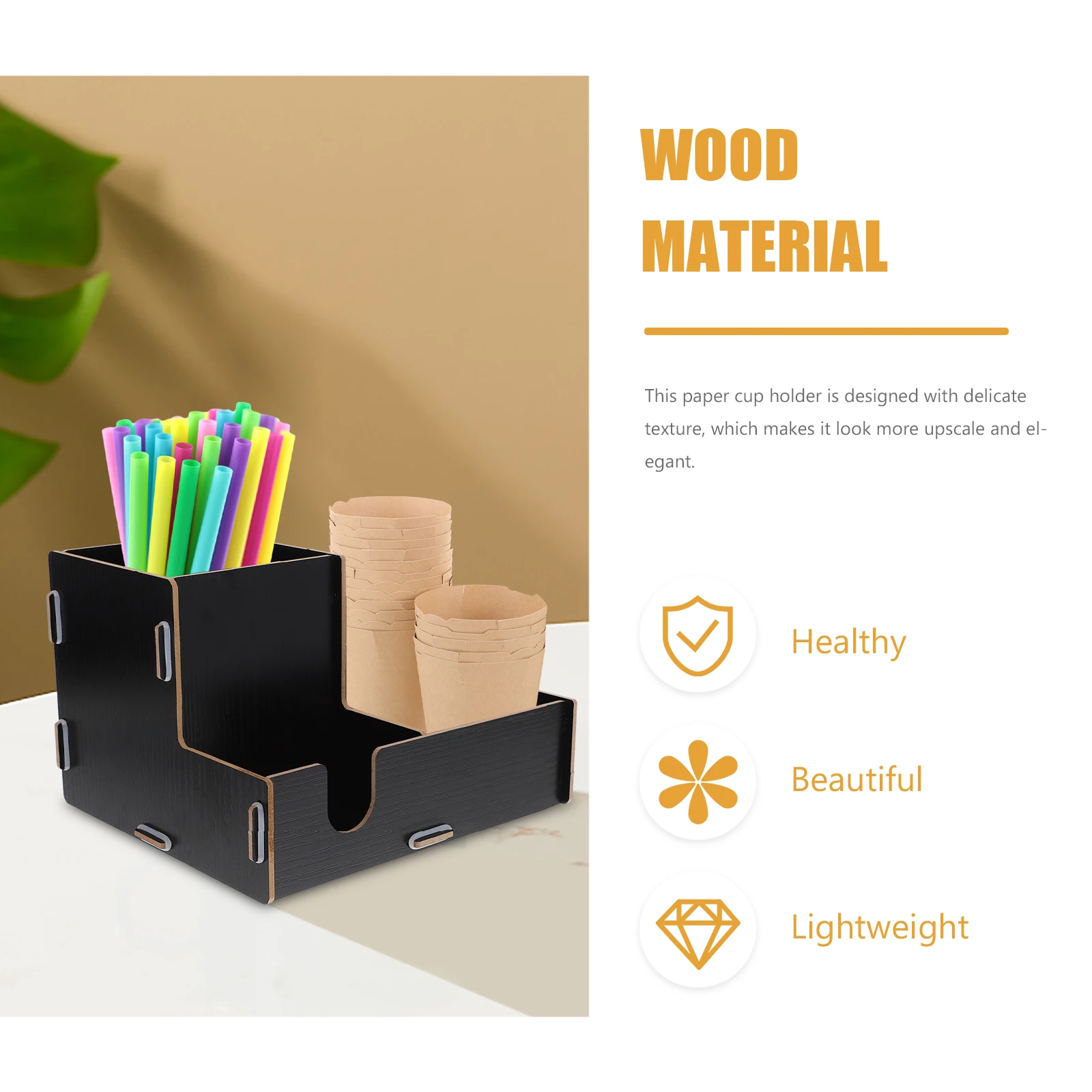 

Creative Paper Cup Holder Storage Rack Disposable Cups St ganizer Coffee Station Household Daily Use Wear Resistant Convenient