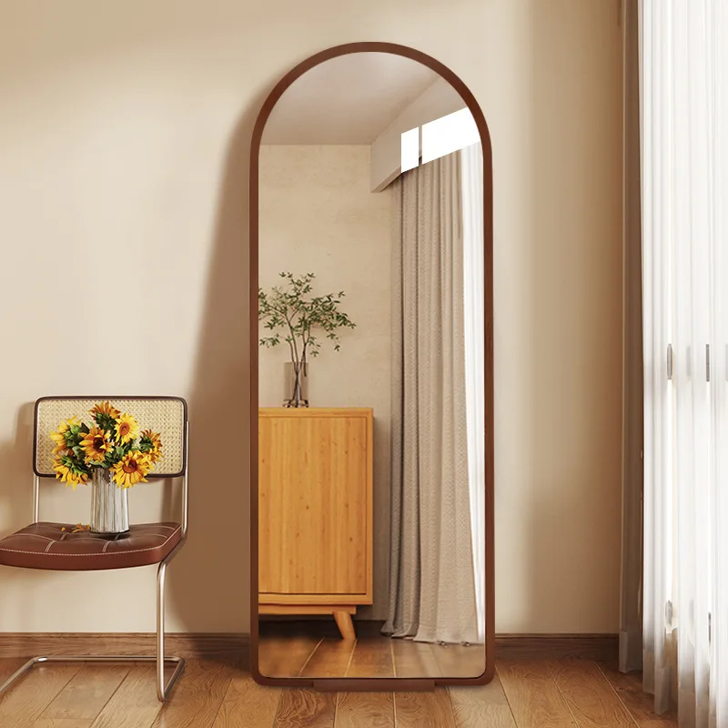 Medieval full-length mirror home floor-to-ceiling mirror French retro wall-mounted bedroom clothing store