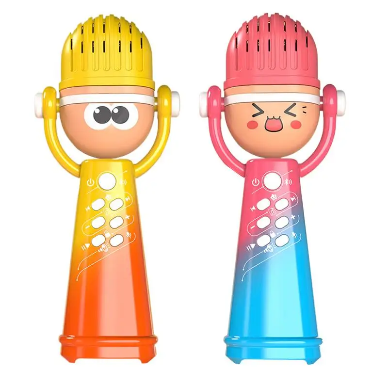 

Kids Microphone Cute Wireless Karaoke Microphones With Light Fun Voice Changing Puzzle Game Sensory Musical Toy For Boy And