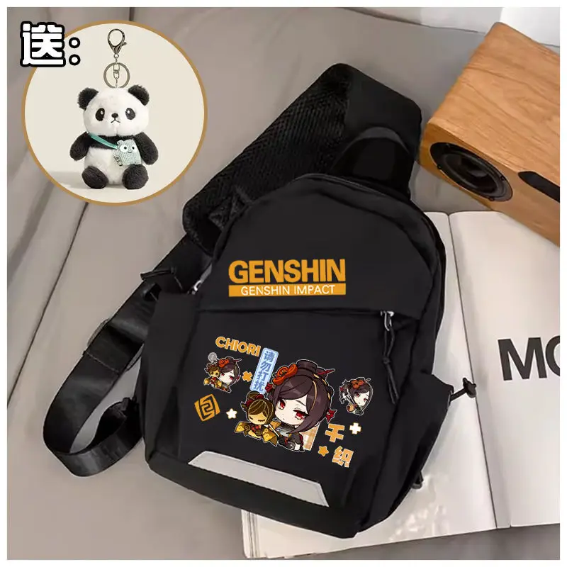 Genshin Impact Anime Merchandise IFA New Workwear Chest Ins Style Casual Student Unisex Crossbody Bag Small Backpack A