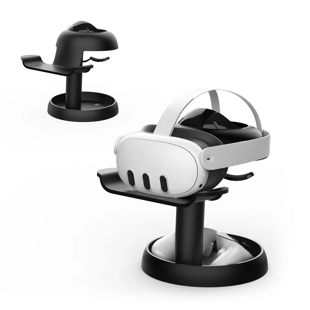 

Stand Holder for Meta Quest 3 VR Headset & Controller Display Bracket VR Glasses Rack Holder Stable Release Button Organizer