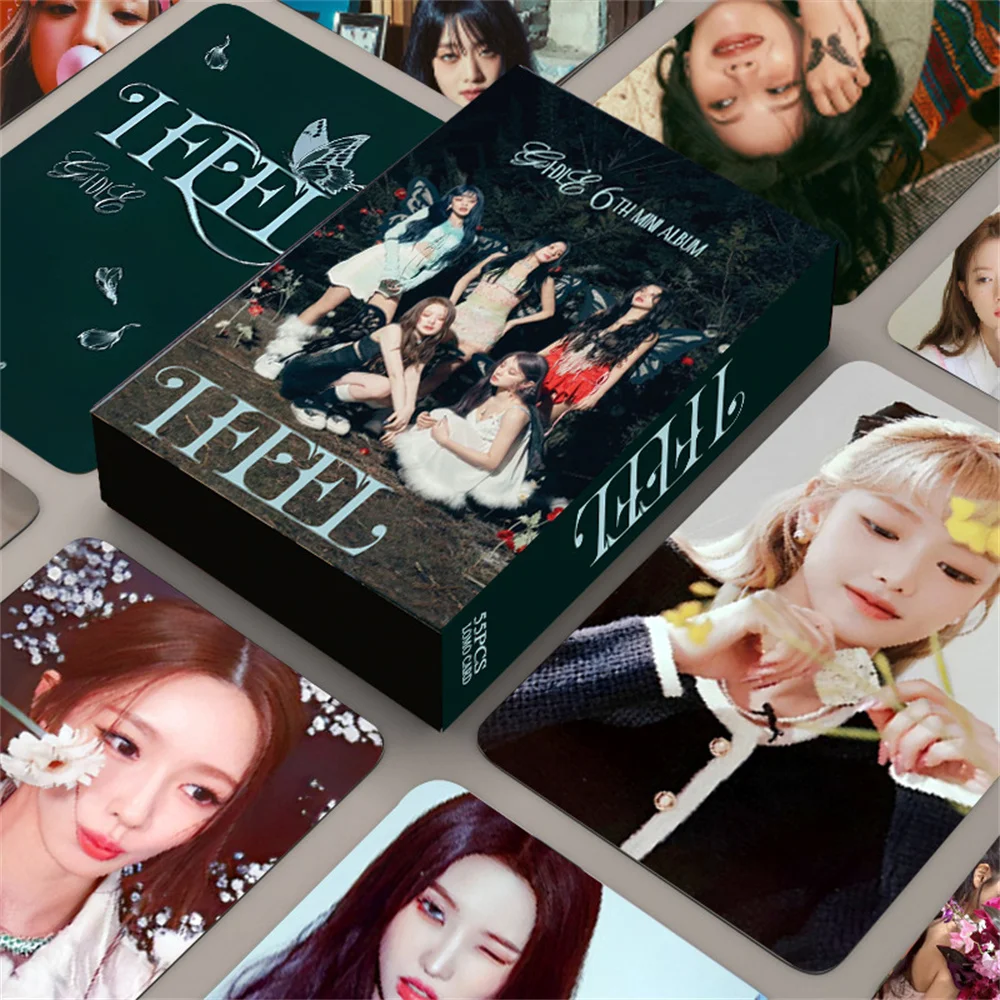 

Kpop 55 шт./комплект (G) I-DLE новый альбом LOMO Card Photocard Box Card Yuqi Shuhua Minnie Miyeon Soojin Soyeon Подарочная коллекция поклонников