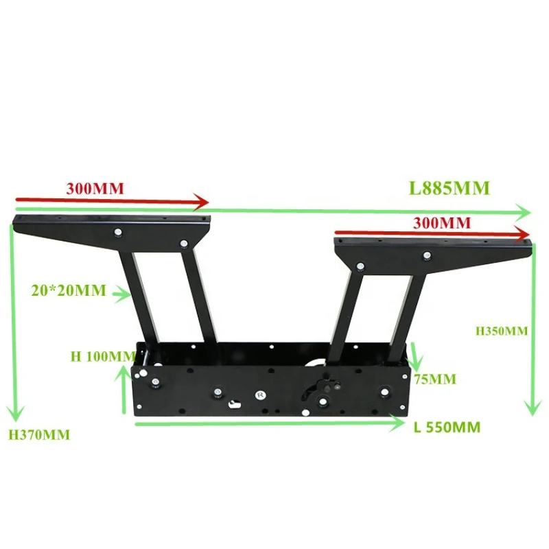 Manufacturer Metal Lift Top Storage Coffee Table Small Mechanical Lifting Mechanisms