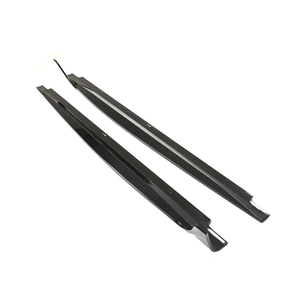 Customized product Dry Carbon Fiber Side Skirts Extension forAudi A5 S LINE S5 Sportback Hatchback 4-Door 2020-2021