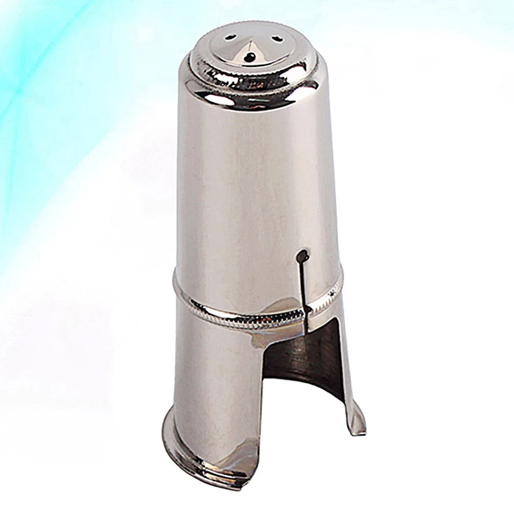 

84 Mm Saxophone Hood Protective Cap Large Mouthpiece Pads Silver Flute Cover Accessories Alto
