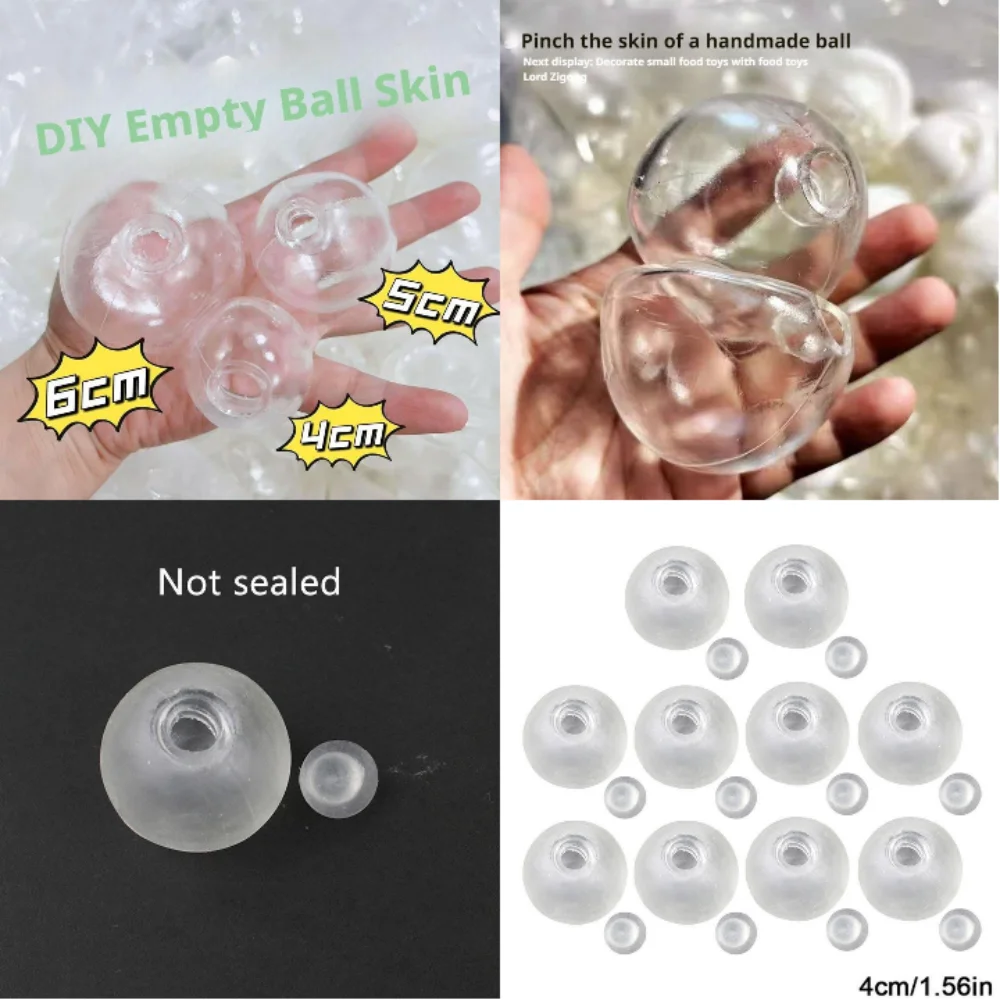 XC empty water polo decompression hand-made empty ball DIY toy empty leather can not be broken noisy ball filling accessories.