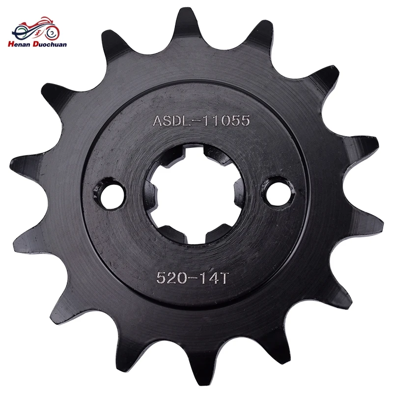 

520-14T 45#Steel Motorcycle Front Sprocket for KT/M 200 Duk 2012-2020 2018 2019 200 RC 2014-20 125 Duk 2011-2021 125 RC 14-20