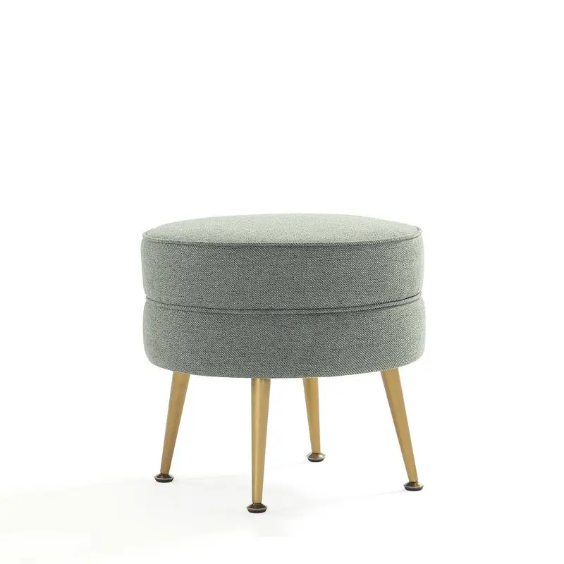 

Sage Green Upholstered Accent Ottoman with Stylish Design and Comfortable Padding