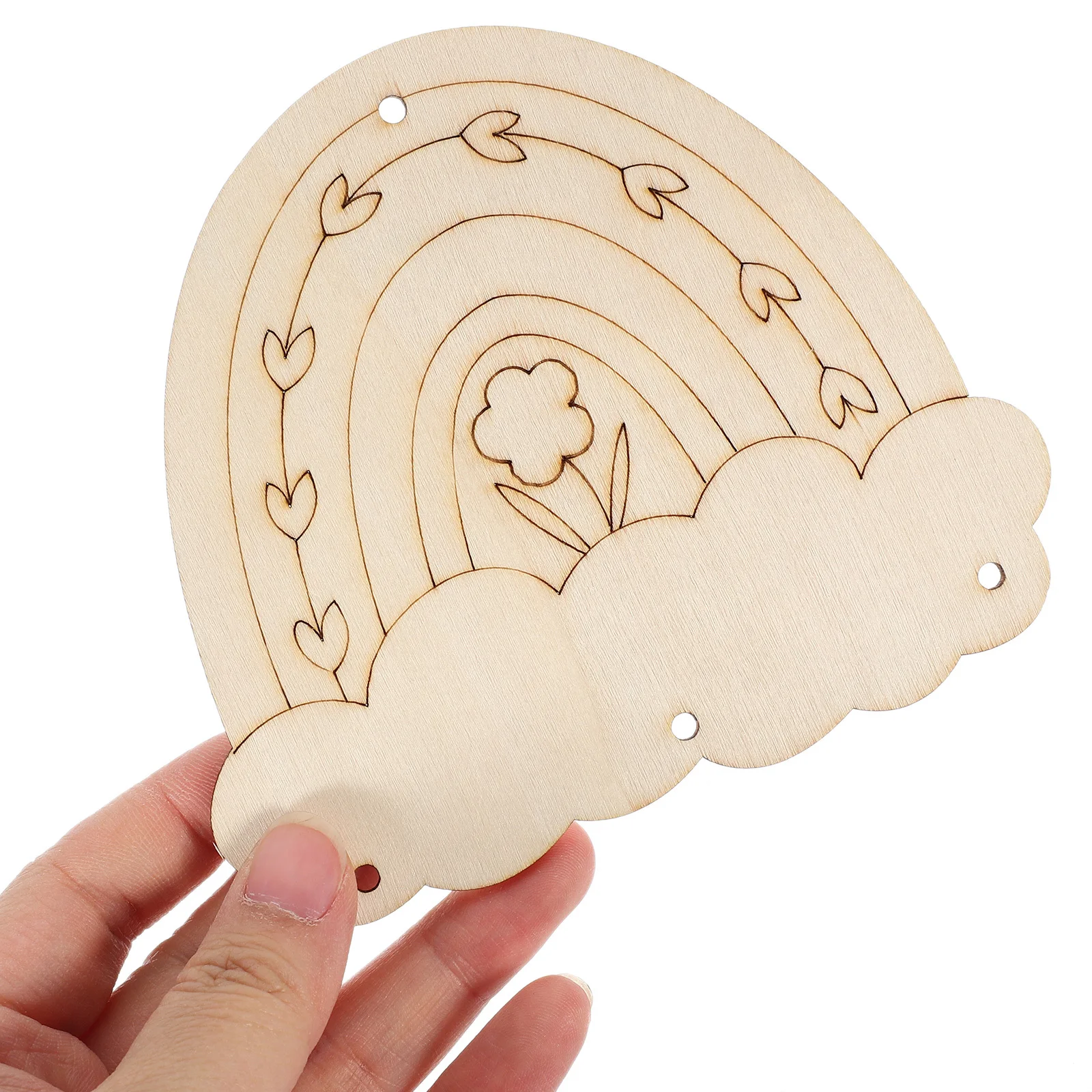 

1Set DIY Wood Wind Chime Ornament Unfinished Craft Kit for Balcony Garden Holiday Party Decor Wood Wind Chimes Unfinished