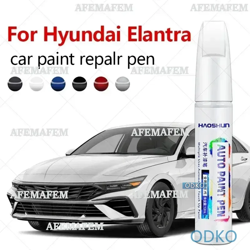Paint Repair Pen Touch Up Scratch Remover DIY Auto Accessories Black White For Hyundai Elantra 1990-2025 J2 XD HD MD/UD AD CN7