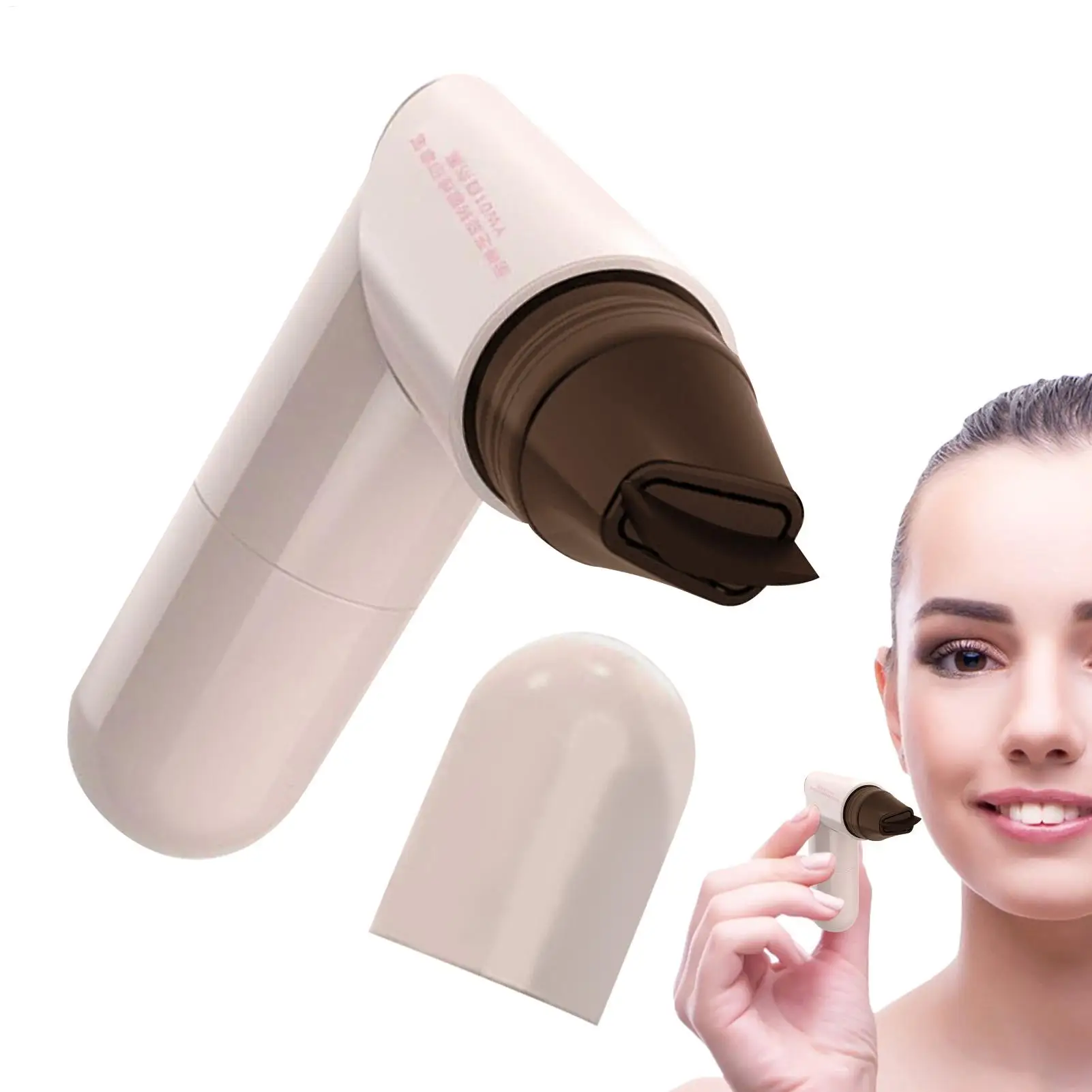 Timbro con estremità dell'occhio alato Punta doppia per trucco da donna Timbro ad ala con estremità dell'occhio Stencil preciso Cosmetici per principianti