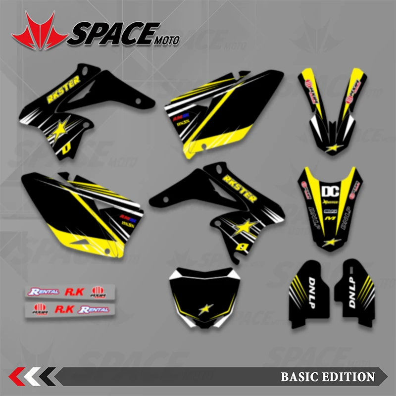 SPACE Graphics Team Background Decals Kits For SUZUKI RMZ250 RM-Z 250 RMZ 250 2010 2011 2012 2013 2014 2015 2016 -2018