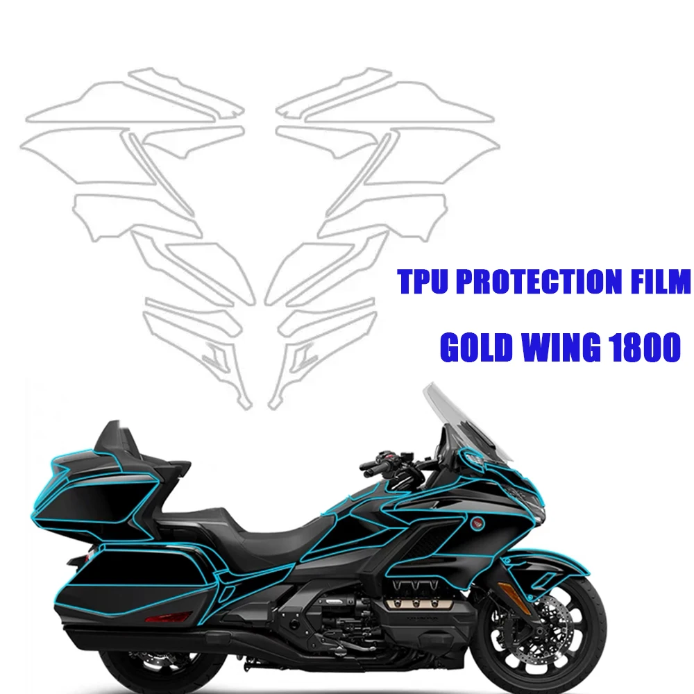 For Honda Gold Wing 1800 GL 1800 Fairing Set Body Protection TPU Film GL1800 Motorcycle Protective Film Invisible Car Cover 2023