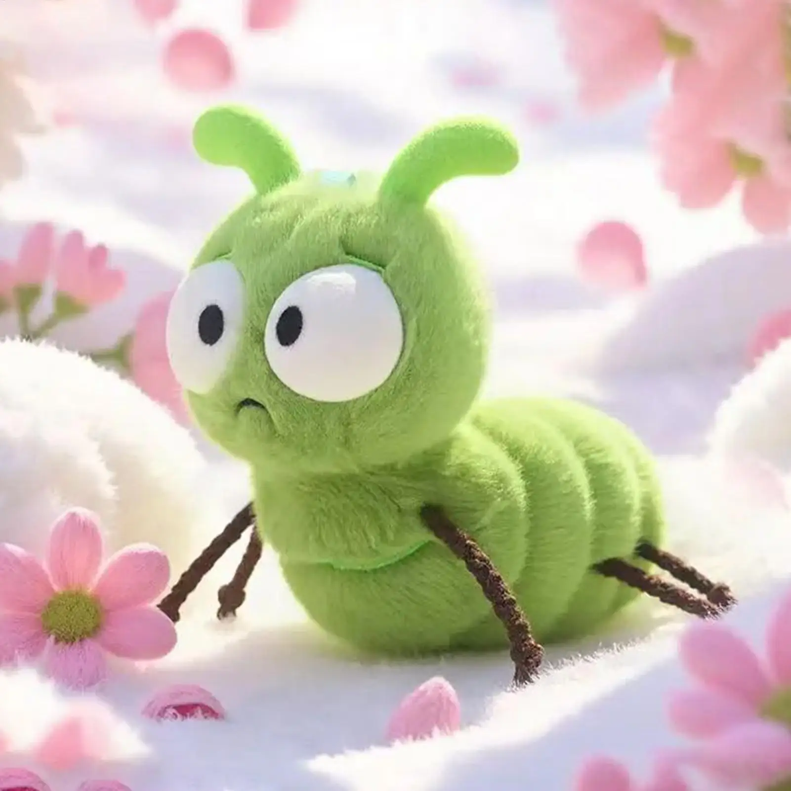 16 cm Leuke cartoon rups knuffel Collectible Pluche Poppen Zacht Gevulde Pluche Speelgoed voor Jongens Meisjes Fans Kerstcadeaus