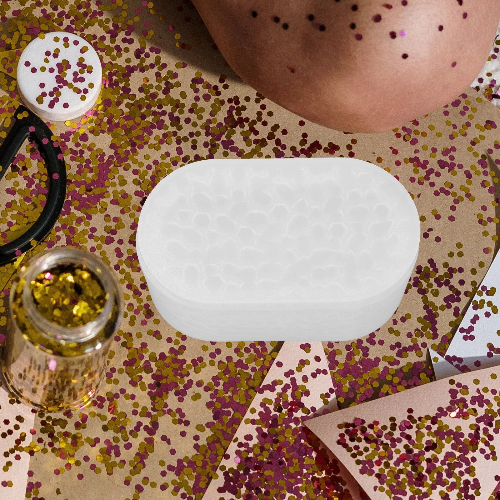 

DIY Silicone Mold for Cosmetics Box Holder Jewelry Making Craft Pigments Glitter Powder Unique Handmade Gifts Anniversary