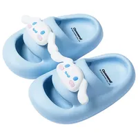 Sanrios Cinnamoroll Mymelody kawaii Anime Cartoon slippers kids Bathroom Anti-slip Flat Shoes Beach Sandals Hole Shoes 1-12 year