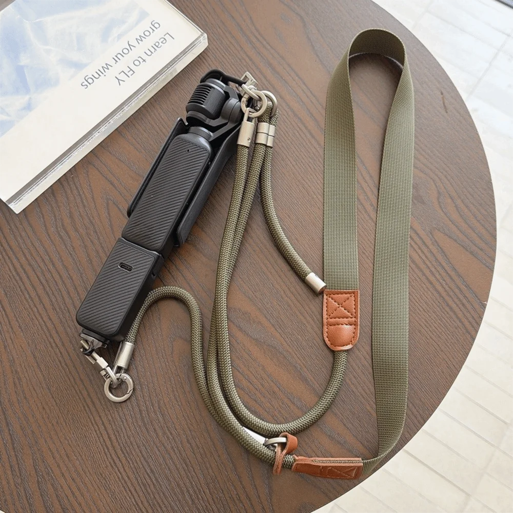 3-in-1 Multi Wear Camera Shoulder Strap Length Adjustable Quick Detachable Buckle Camera Anti-Lost Strap for DJI Osmo Pocket3