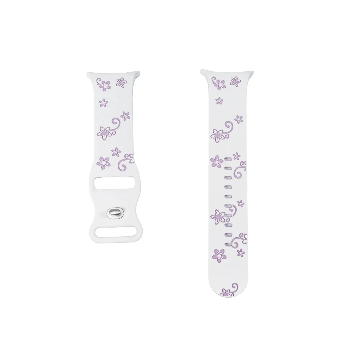 Bedrucktes Design-Armband für Samsung Galaxy Watch8 9 40 44mm Silikonband mit Gravur für Galaxy 8Classic 46 Blumenmuster-Armband – Detail 20