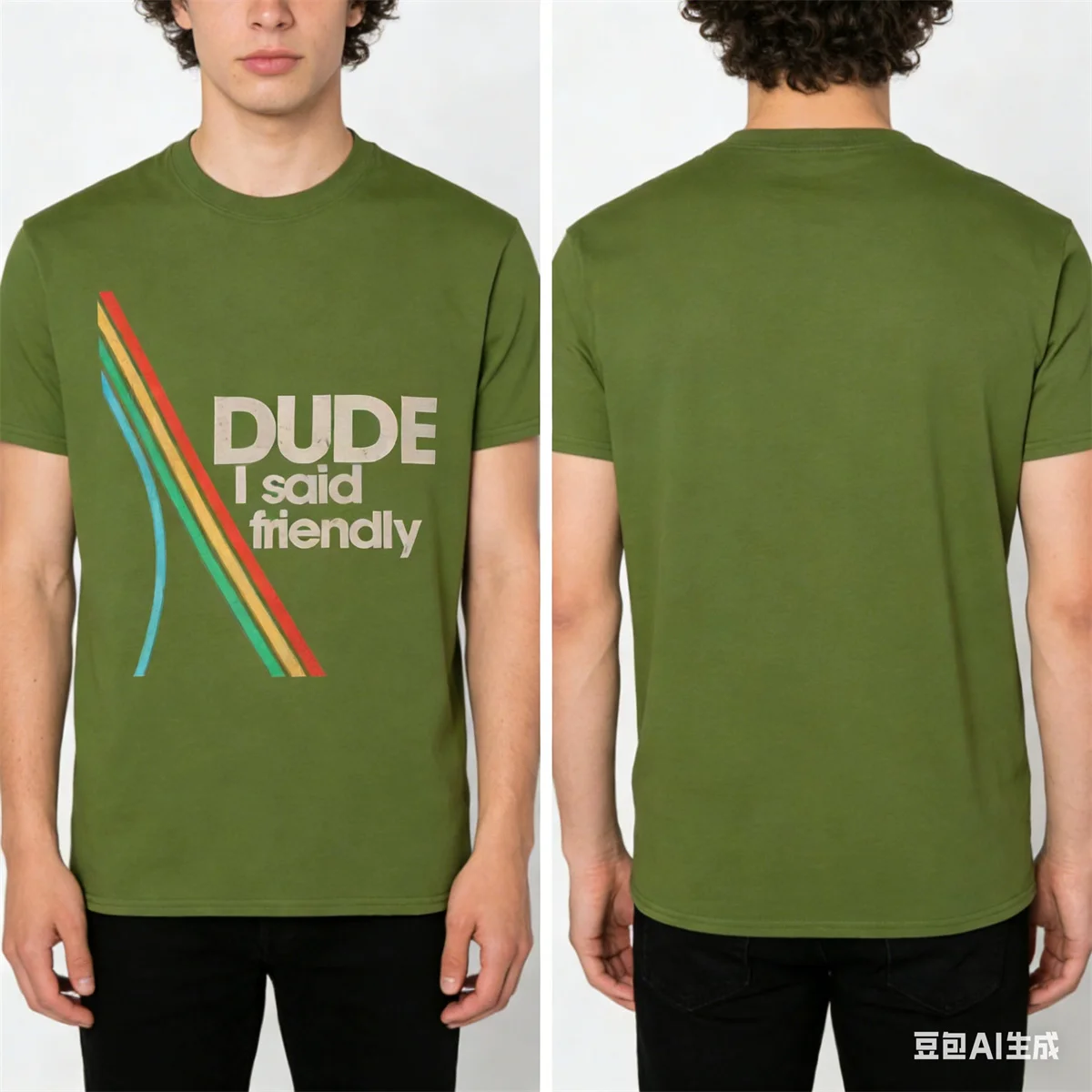 

Винтажная футболка Arc Raiders Dude I Said Friendly, мужские топы с круглым вырезом и короткими рукавами, 100 хлопок, летняя одежда 3