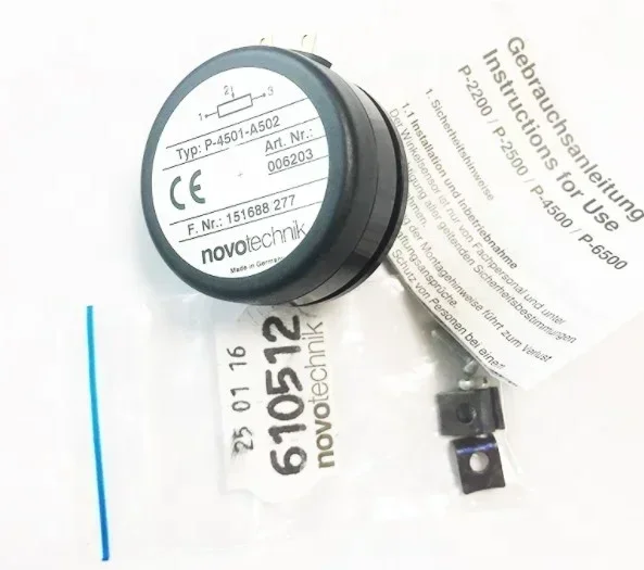 2025/original Novotechnik Potentiometer 006202 P-4501-A202,Novotechnik P4501-A102/A202/A502,Novotechnik Rotary Sensor  P4500