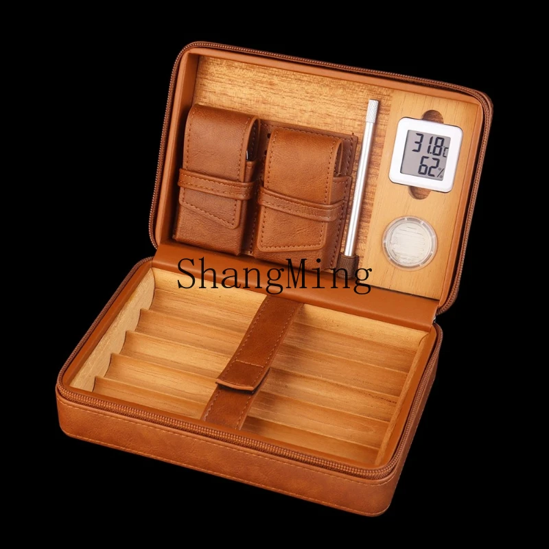 

SM Humidor Portable Humidor Portable Travel Bag Large Capacity Set Tool