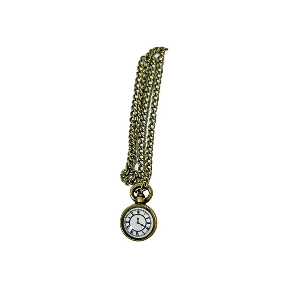 Necklace Watch Dollhouse Simulation Pocket Watch Simulation Ob11 Accessories Mini Necklace Pocket Watch Vintage Alloy