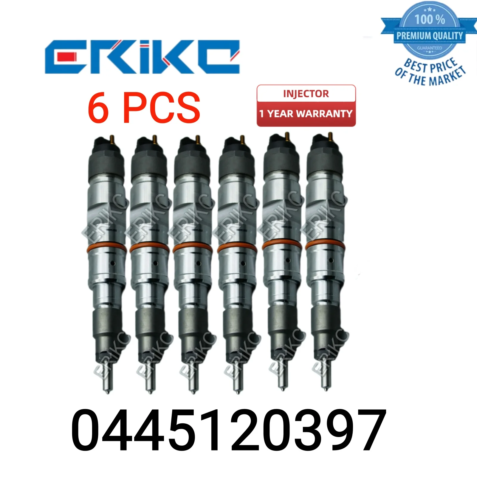 

6 PCS 0445120397 Common Rail Injector 0 445 120 397 Injector Assy 0445 120 397 Nozzle Injector fit for XICHAI CRIN2-6DM2