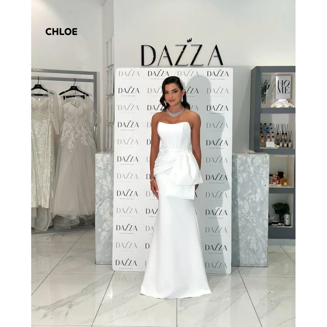 

Mermaid Evening Dresses Woman Elegant Dress Luxury Wedding Guest Custom Made Off-shoulder Sleeveless Long Prom Dresses 2025 Gown