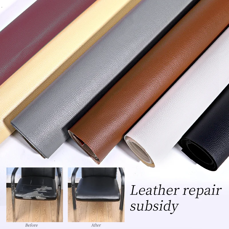 50x137cm Leather Repair Tape Waterproof Wear-Resisting PU Leather Repair Patches Fix Sticker for Sofa Car Seat Table Chair Home