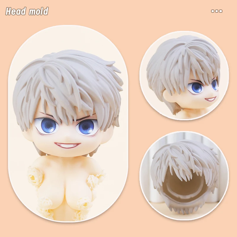 OB11 New Style Head Shell Replacement Korean Style Plastic Hair Transparent Replacement Doll Hair Head Mold For Obitsu11 Dolls
