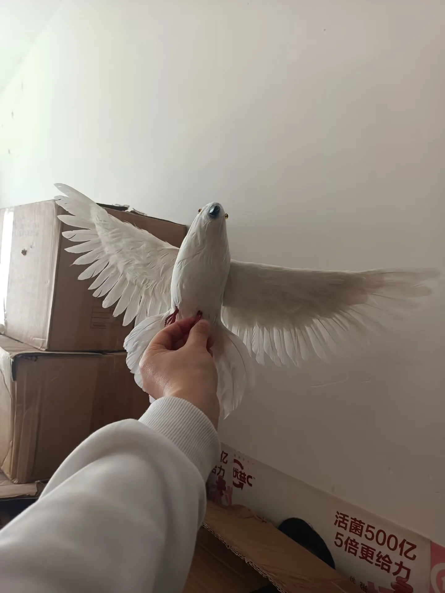 

Big Simulated pengion Model with Real Feathers Beautiful Home Decor Foam Construction Educational Craft Gift 30x60cm