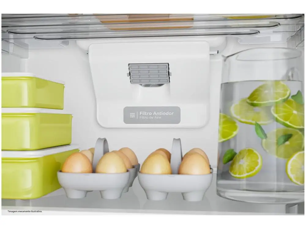 مبرد ثلاجة دوبلكس أبيض خالٍ من الصقيع ، 410L CRM50LB ، 47 V