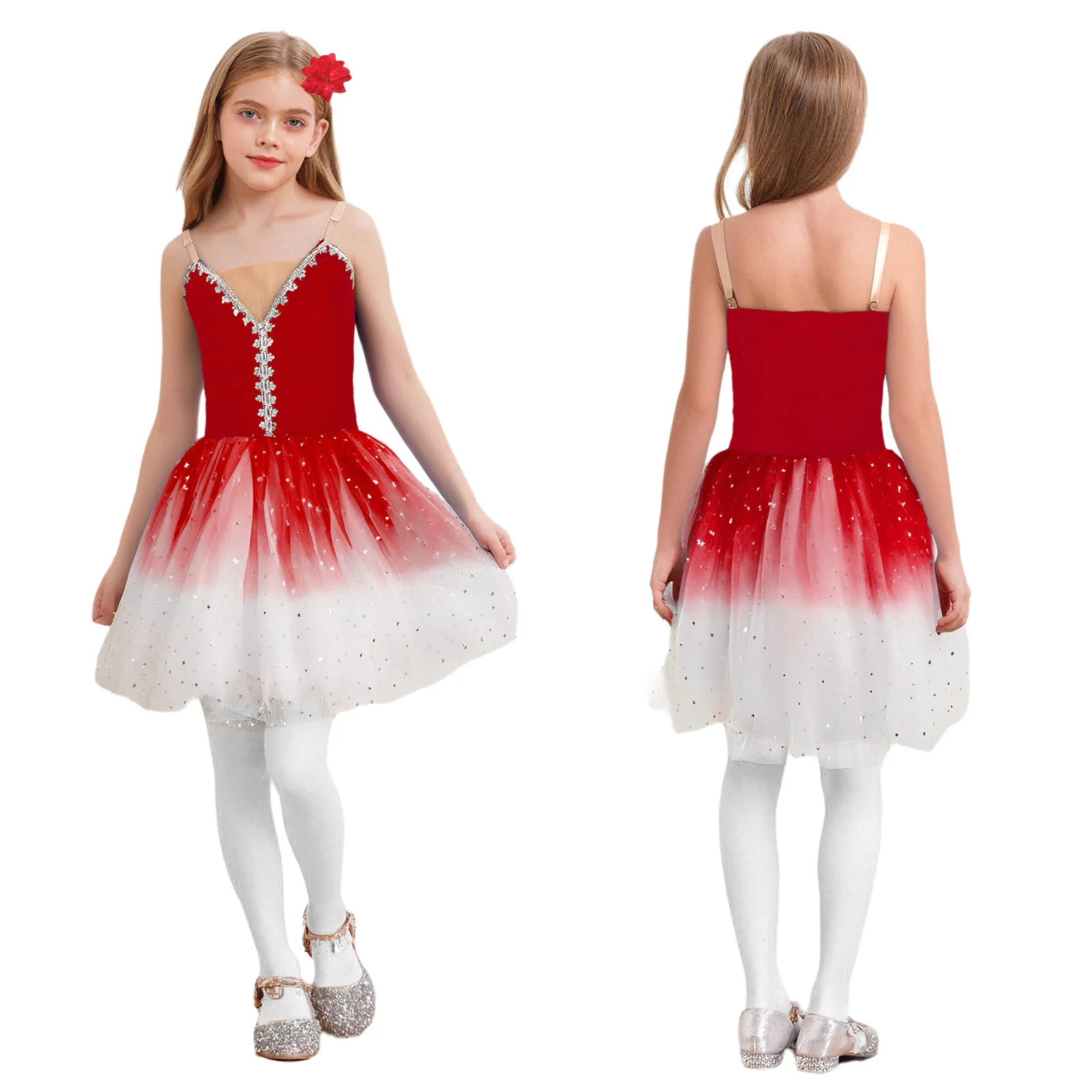 الأطفال الباليه تنورة الفتيات تنورة رقص برنامج الأطفال أزياء الأداء الجماعي أزياء أداء الرقص #2