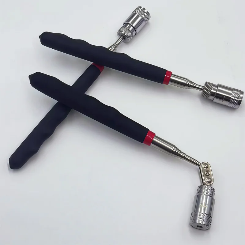 Alat Penjepit Magnetik Retraktil dengan Lampu, Cocok untuk Perbaikan Otomotif dan Perawatan Mekanik, Alat Bantu Perbaikan