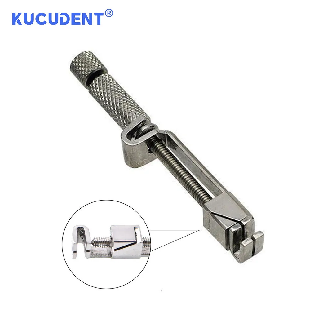 KUCUDENT 1 Pc Dental Universal Tofflemire Matrix Band Clip Straight Retainers Stuck Clip Stainless Steel Dentist Instrument