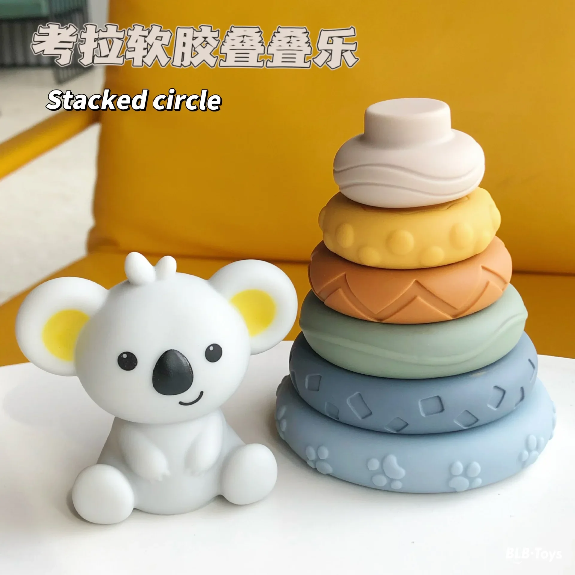 Block Spielzeug Weiche Silikon Weiche Würfel Stapeln Turm Bad Beißring Rasseln Bausteine Montessori Pädagogisches Spielzeug Neugeborenen Geschenk