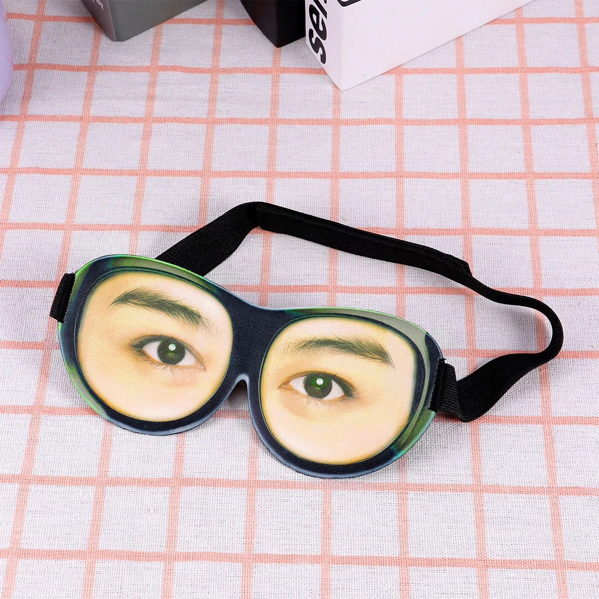 3D Sleeping Eyeshade Dacron Milk Fiber Lightweight Adjustable Eye Printing Eyeshade For Home Travel Outdoor Trip Washable