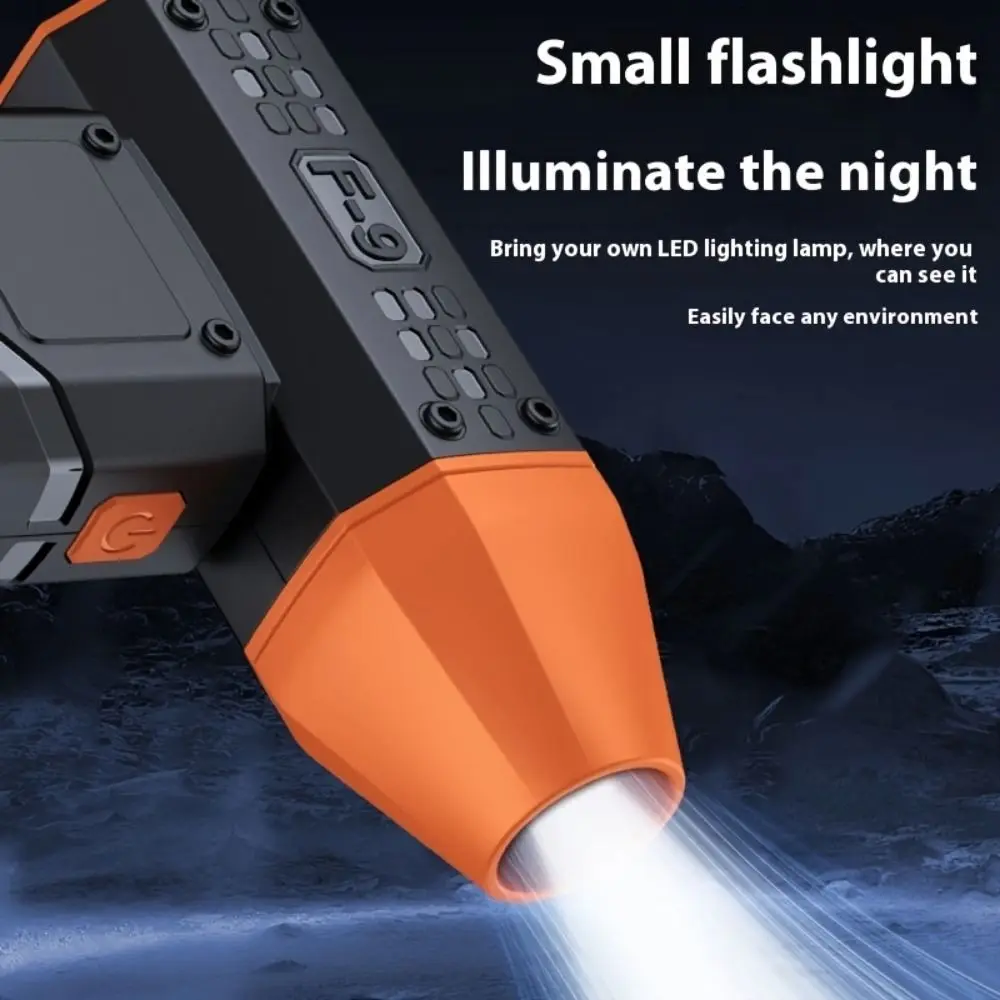 80000 RPM Handheld Violent Turbo Fan LED Display Lighting Lamp Powerful Dust Blower Powerful Airflow 100 Speed Adjustable