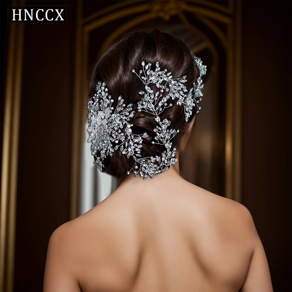 

HNCCX Bridal Headband Crystal Hair Accessories Bride Hair Vine Girls Headwear Rhinestone Headdress For Women Wedding Party CP462