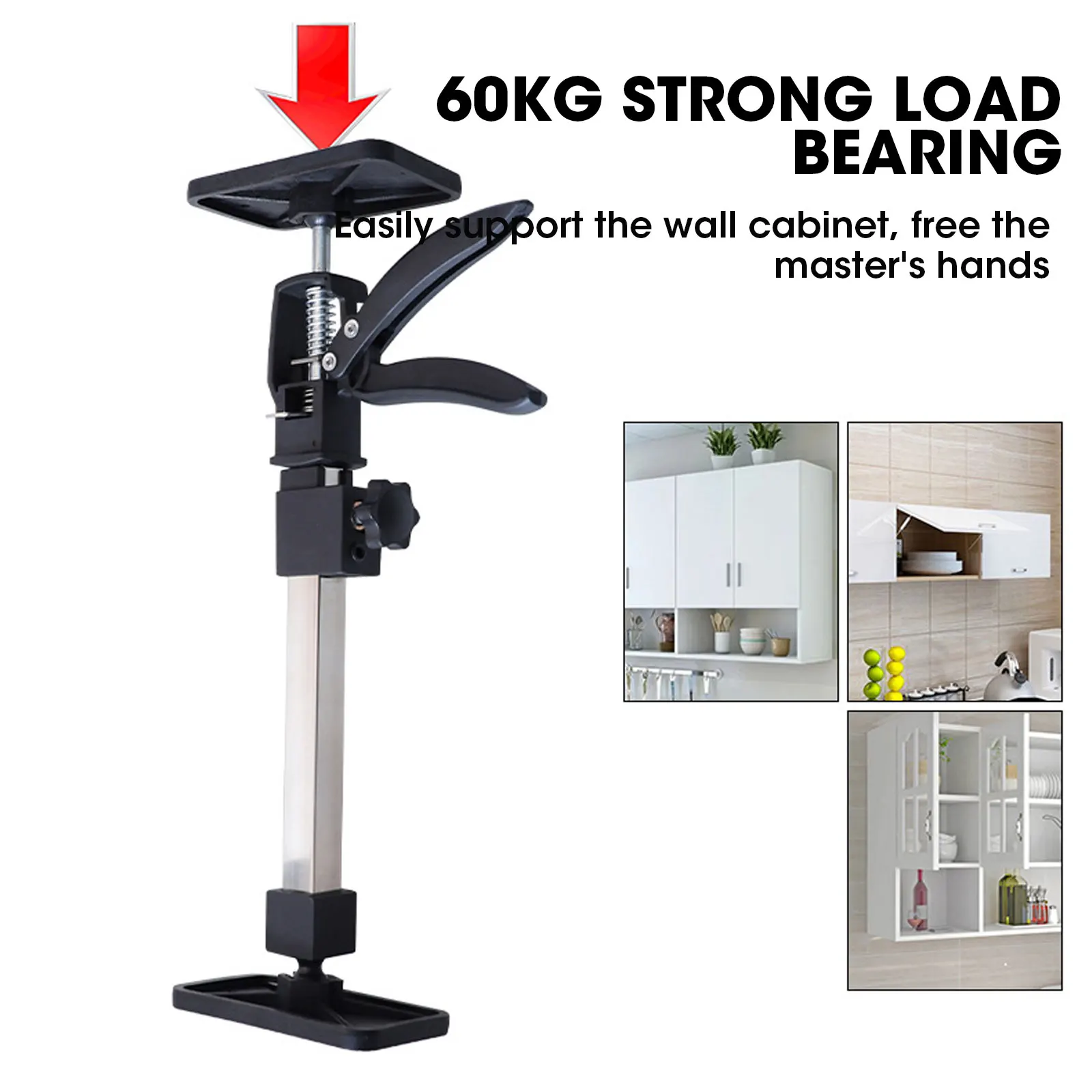 

Woodworking Telescopic Support Rod Labor-Saving Arm Jack Drywall Lifting Cabinet Board Lifter Tile Height Adjuster