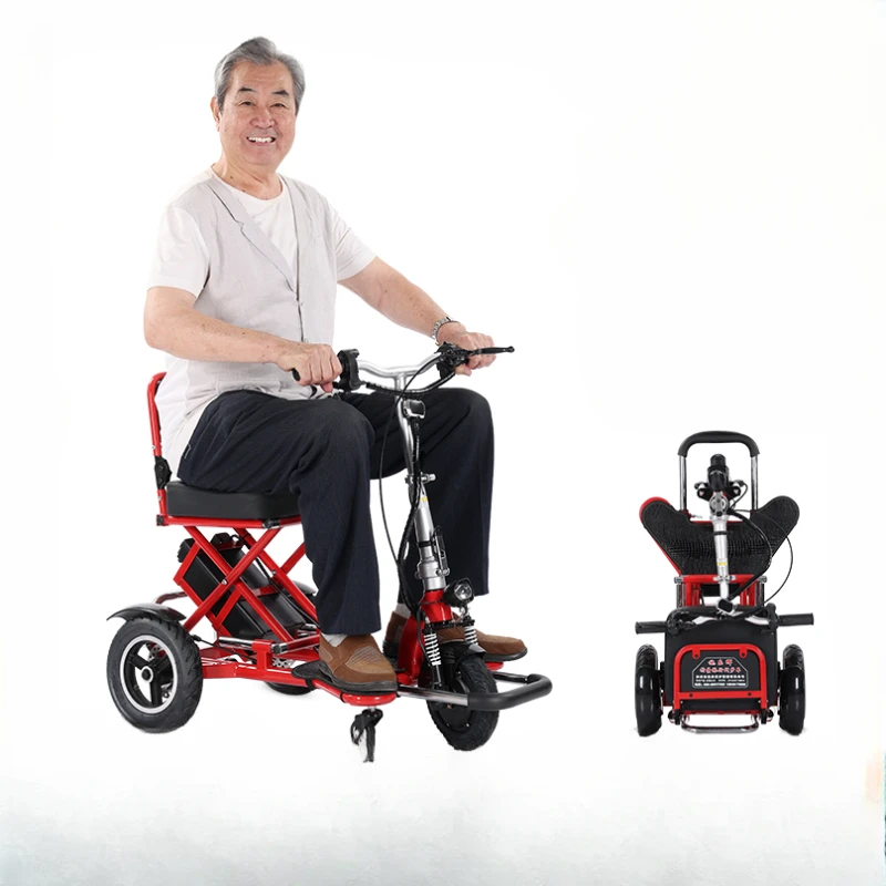 

Folding Electric Tricycle Double Scooter for Disabled People