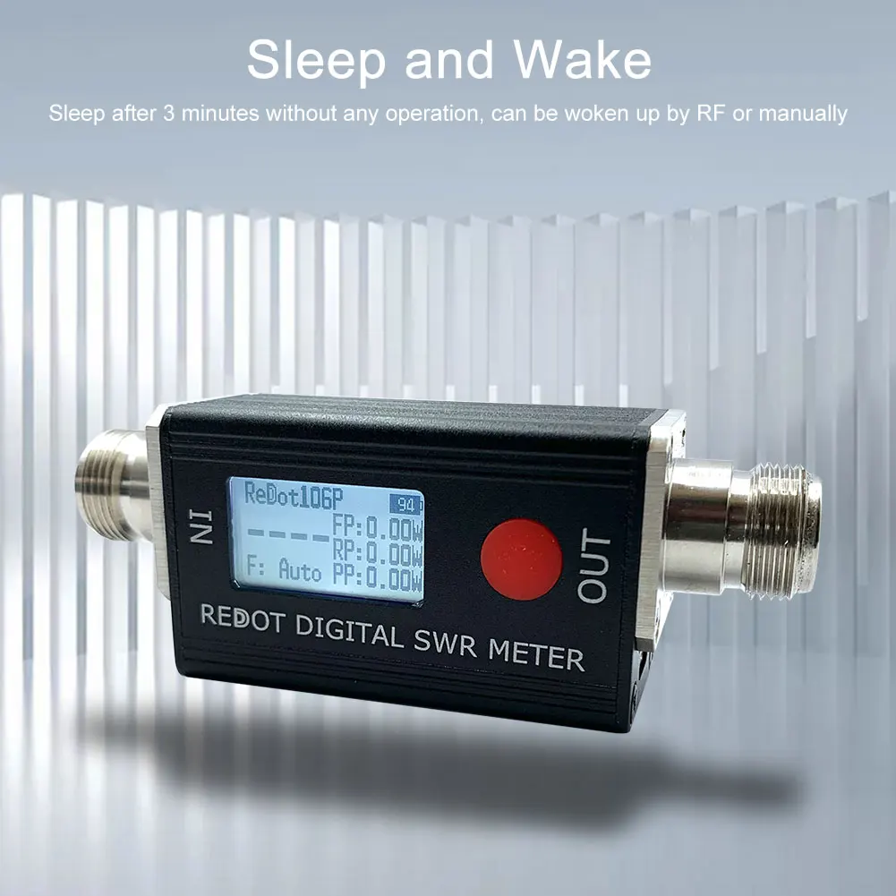 

RD106P Цифровой счетчик SWR и мощности 120 Вт Измеритель мощности SWR 80-999 МГц Коэффициент стоячей волны 1,00-99,9 Поддержка DMR Walkie Talkie