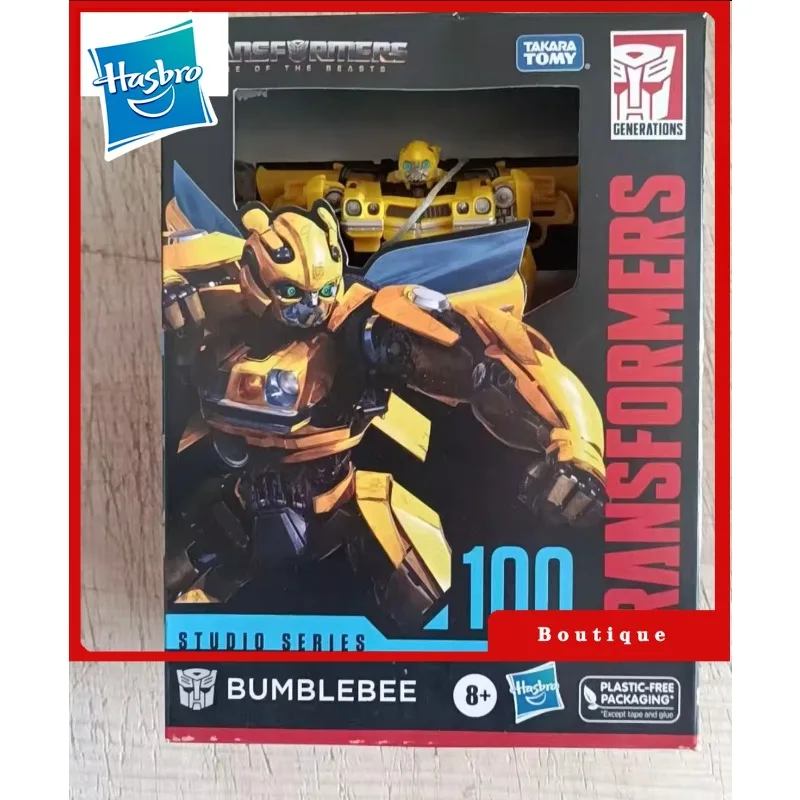 

In stock Hasbro Transformers toys Studio Series SS100 Deluxe Bumblebee Action Figure Robot Toy Collectibles Gift Hobbies