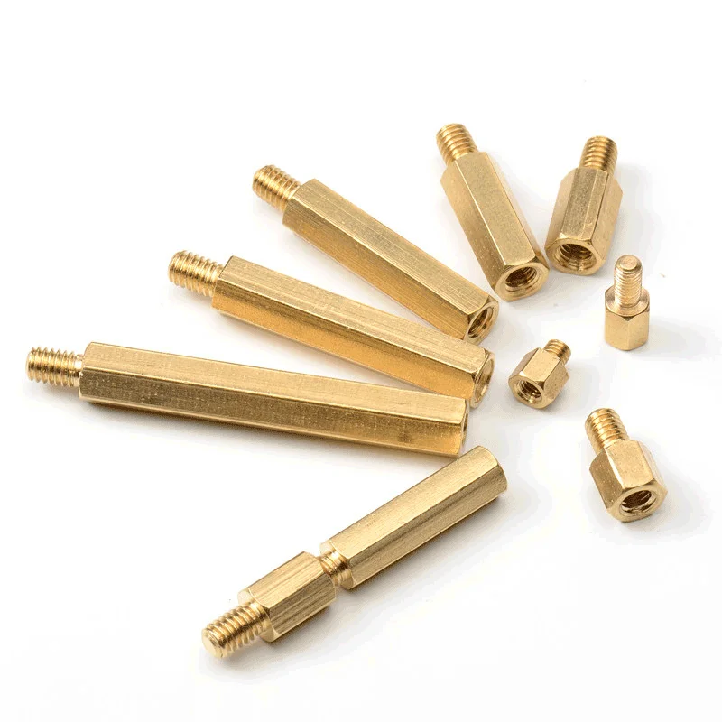 

M2.5 M3 M4 M5 M6 Hex Brass Male-Female Standoff Threaded Pillar PCB Column Motherboard Spacer Bolt Screw Board Rack Stud