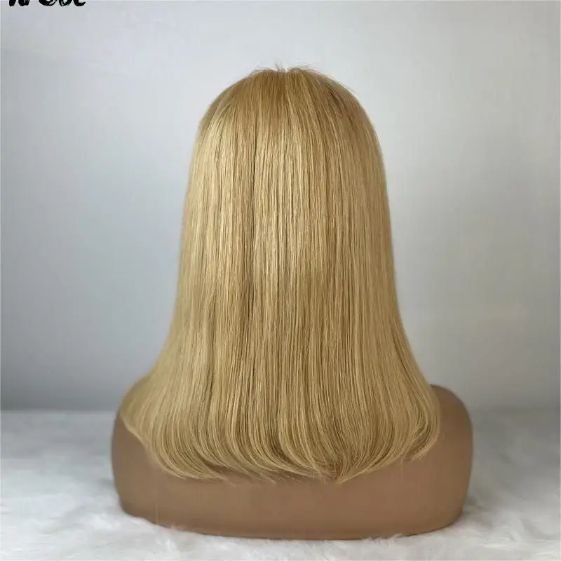 

Высококачественные прозрачные парики с HD-кружевом 13x4, цвет 613, прямые, короткие, в стиле боб, из бразильских натуральных волос, для косплея, для женщин, с предварительно выщипанной линией роста волос