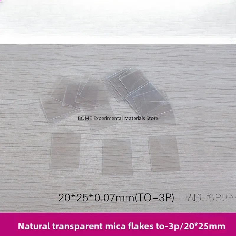 O-3P Insulation Sheet Mica Sheet 20250.07mm Non-Perforated Mica Sheet Transparent Mica Gasket 1000 Pieces