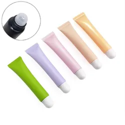 Wholesale 10/15/20ml Cosmetic Glossy Soft Tubes Matte Lipstick Lipgloss Essence Milk Subpackage Squeeze Bottle Refillable Tubes